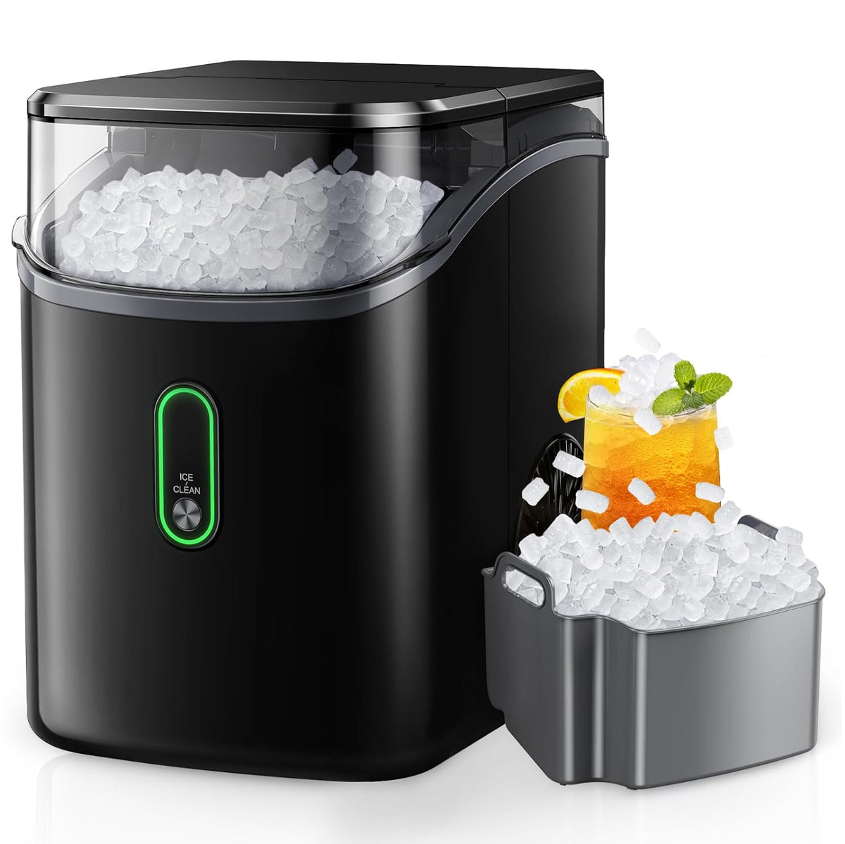 Countertop Chewable Ice Maker (33 Lbs) Silonn
