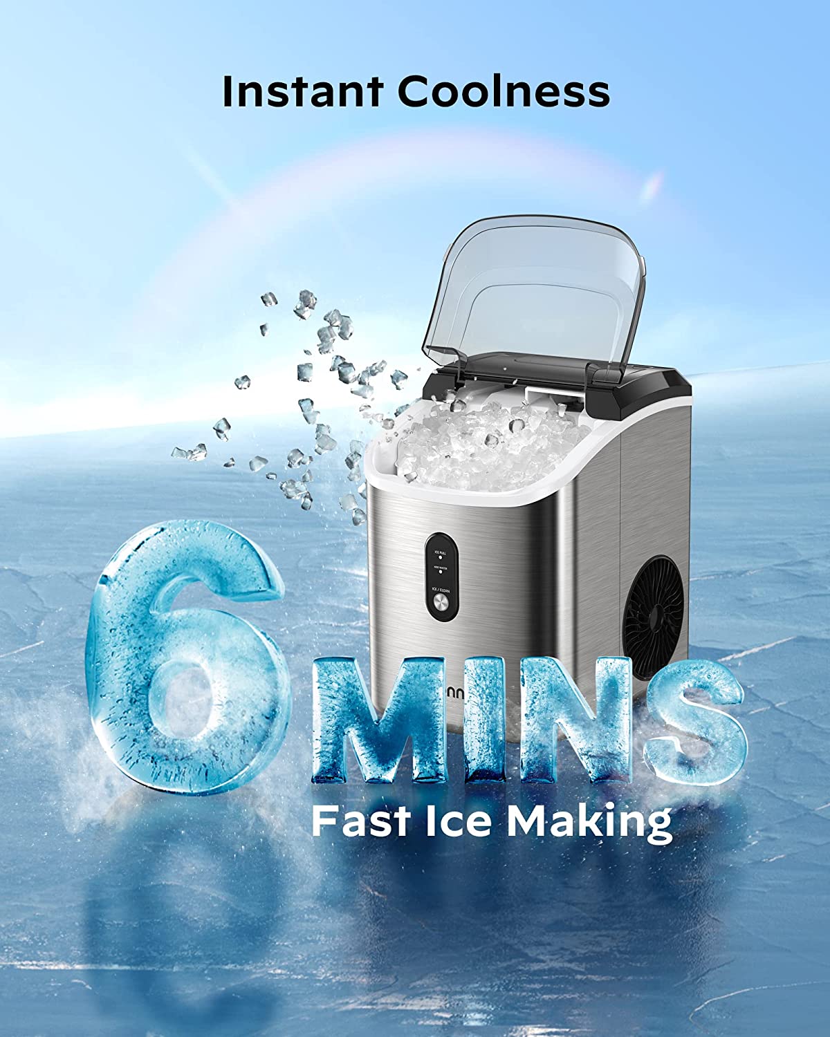 Countertop Nugget Ice Maker (33 Lbs)