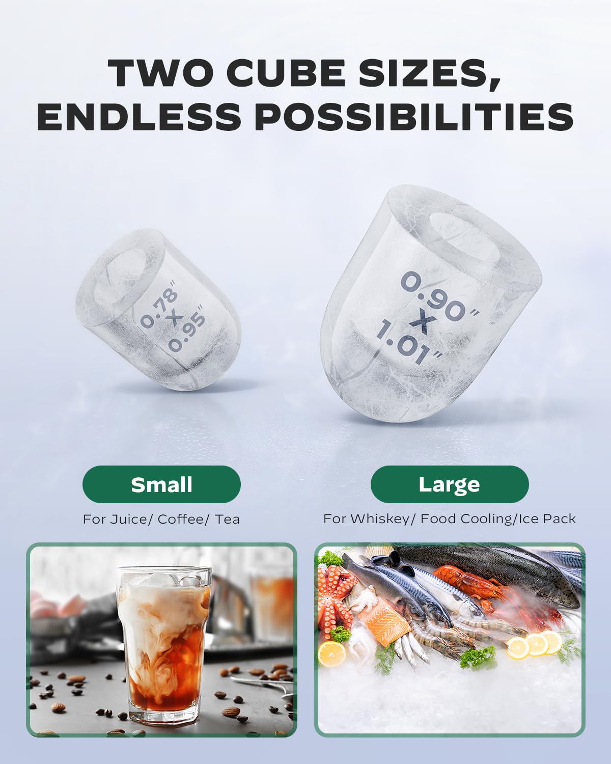 Countertop Bullet Ice Maker (20 Lbs)