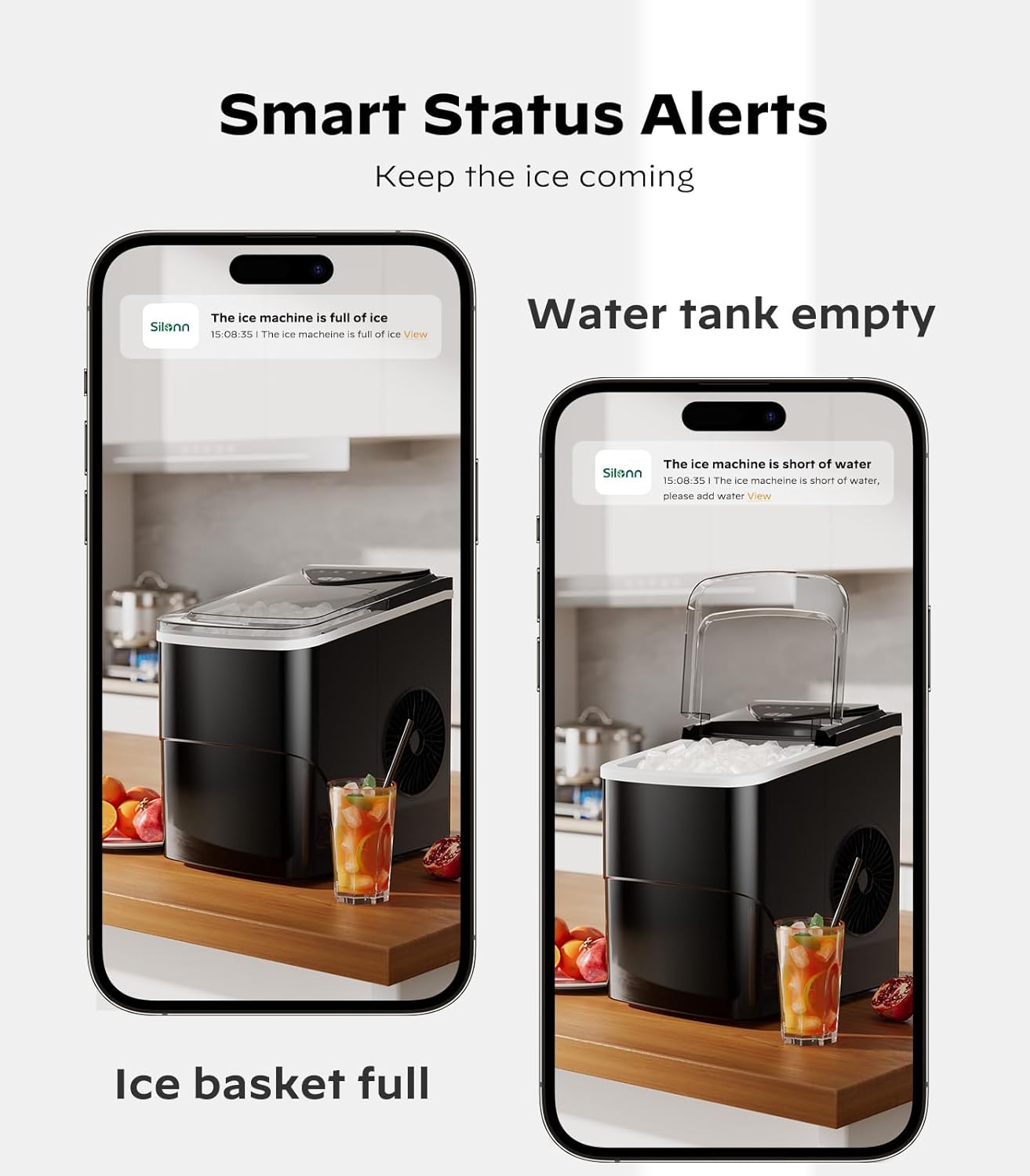Smart Countertop Bullet Ice Maker (26 LBS)