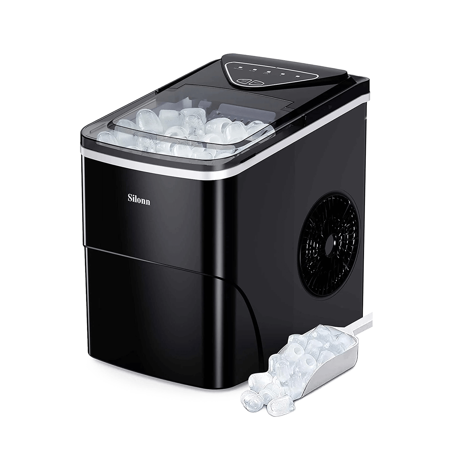 Countertop Bullet Ice Maker (26 lbs) - Black