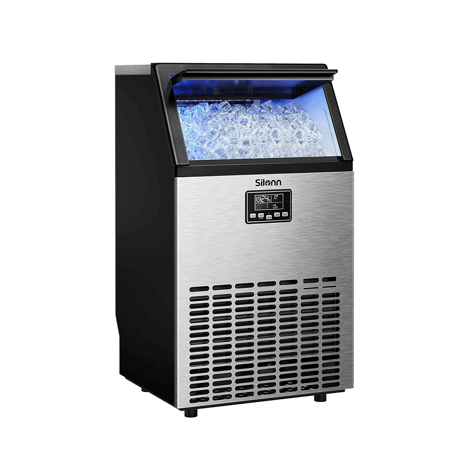 Commercial Cube Ice Maker with LCD Screen (150 Lbs)