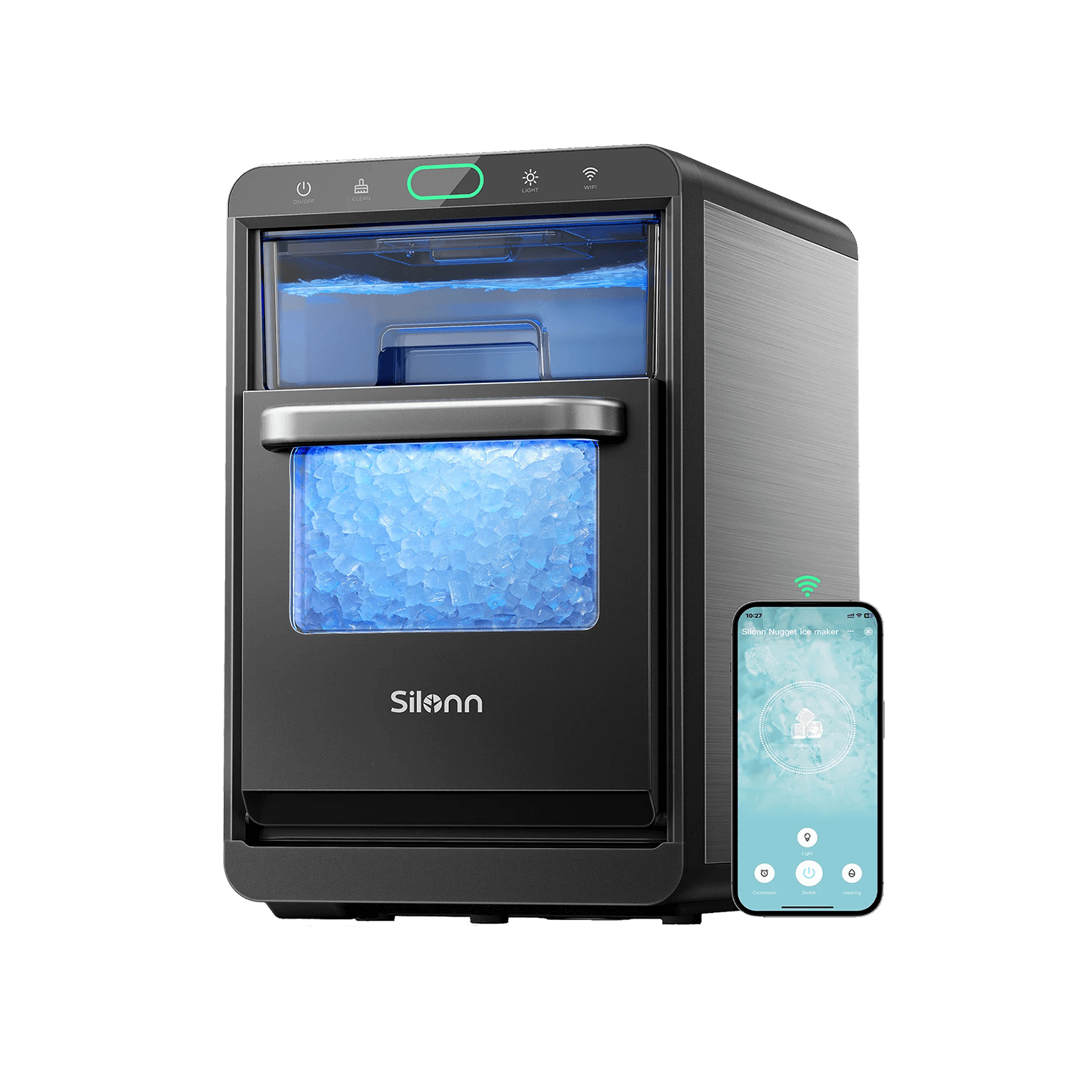 Smart Countertop Nugget Ice Maker (44 Lbs)