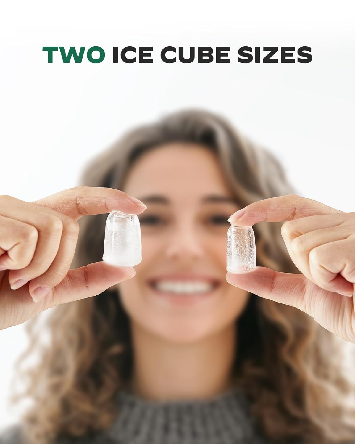 Silonn Countertop Ice Maker, 9 Cubes in 6 Mins, 2.5L Basket, Self-Cleaning, LED Touch