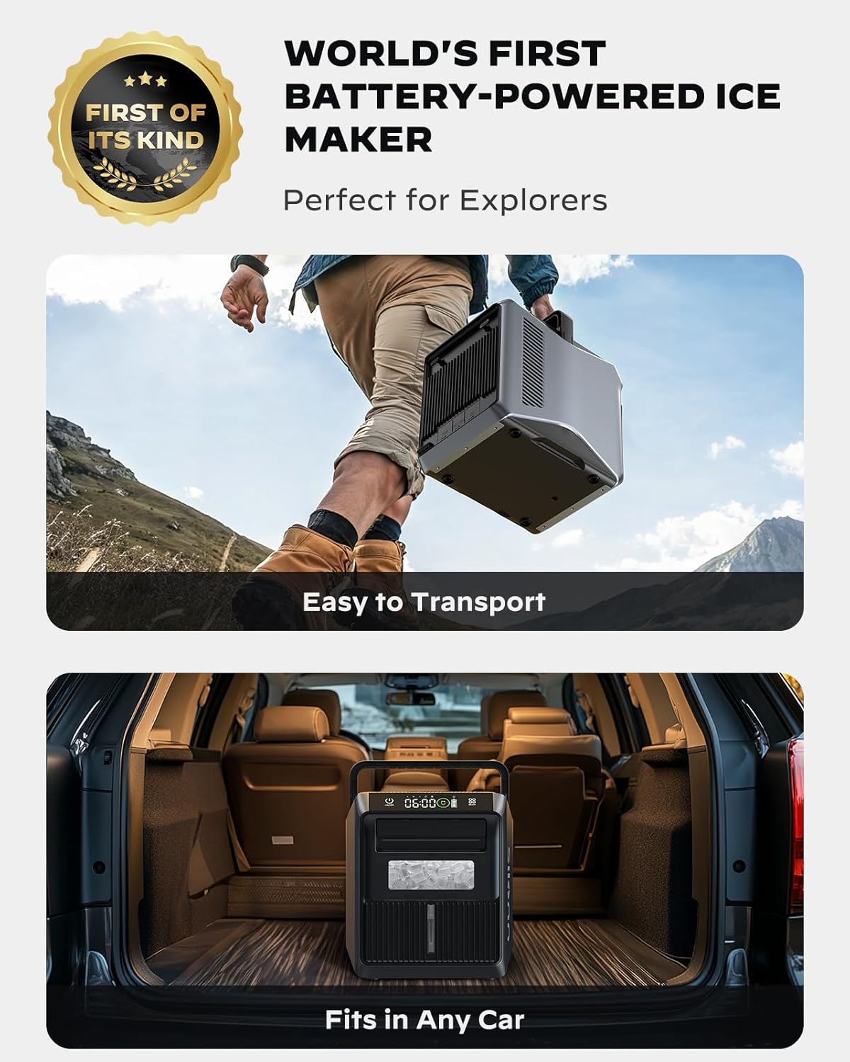 World's First Battery-Powered Ice Maker