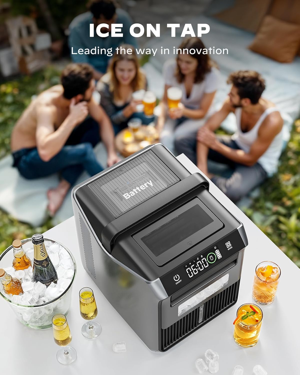 World's First Battery-Powered Ice Maker