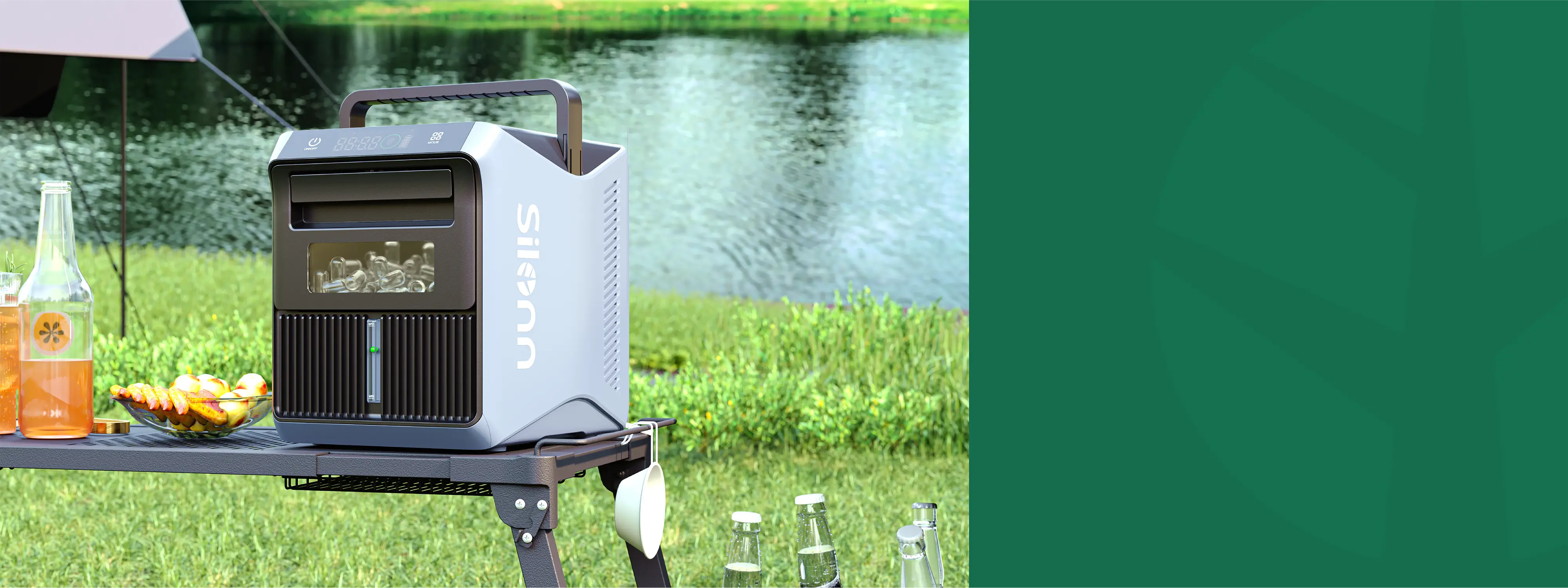 World's First Battery-Powered Ice Maker #Silonn#