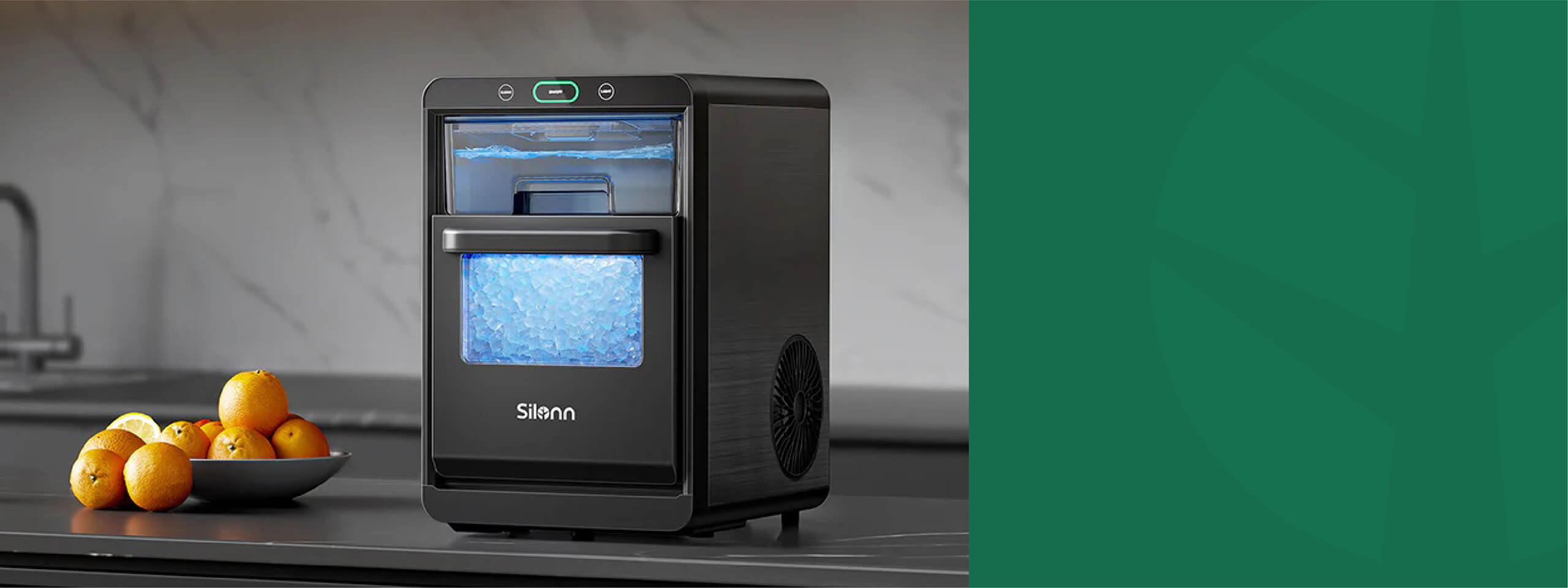 #Silonn#LED Nugget Ice Maker