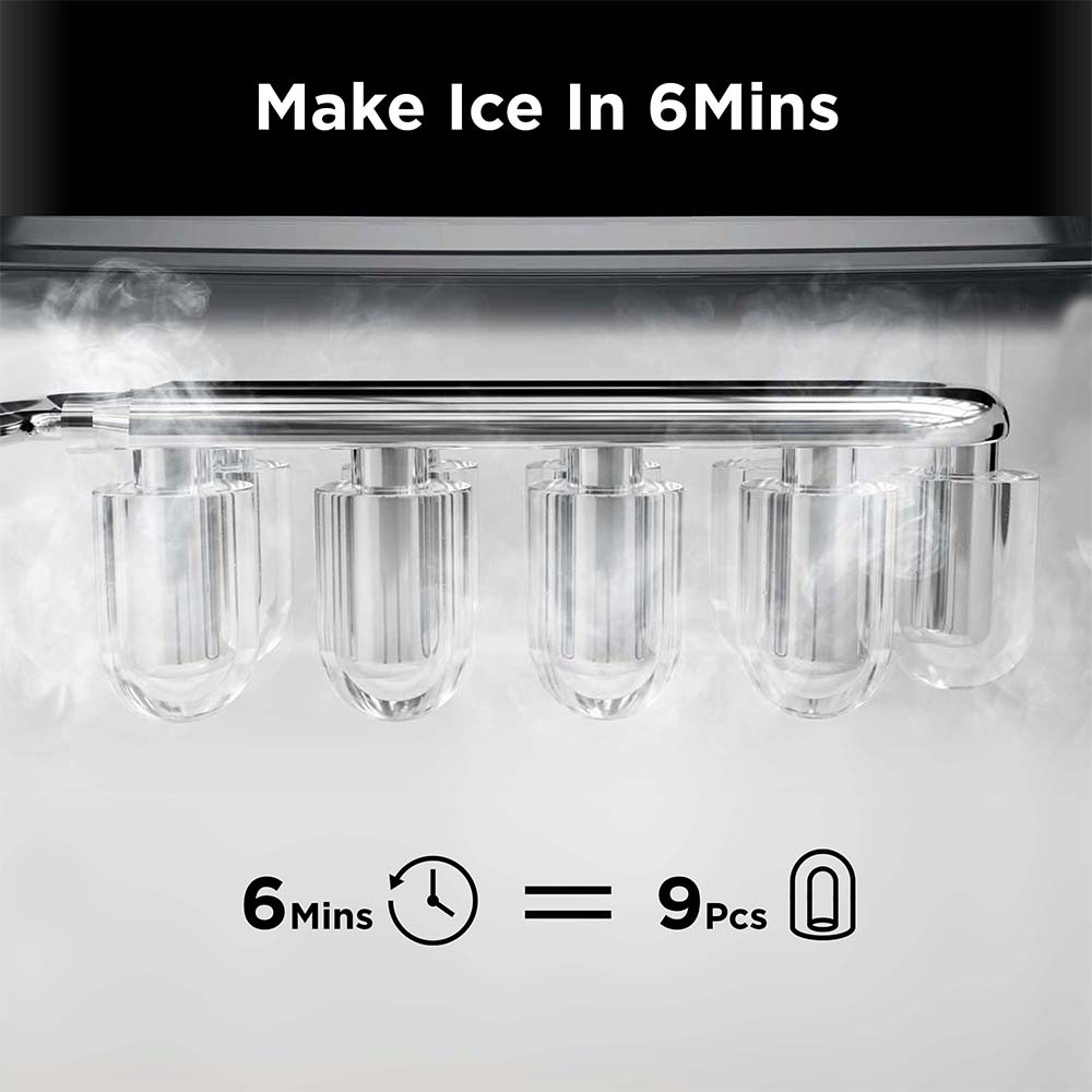 Countertop Bullet Ice Maker (26 lbs) - Black