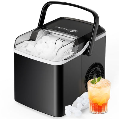 Countertop Bullet Ice Maker with Handle (26 Lbs)