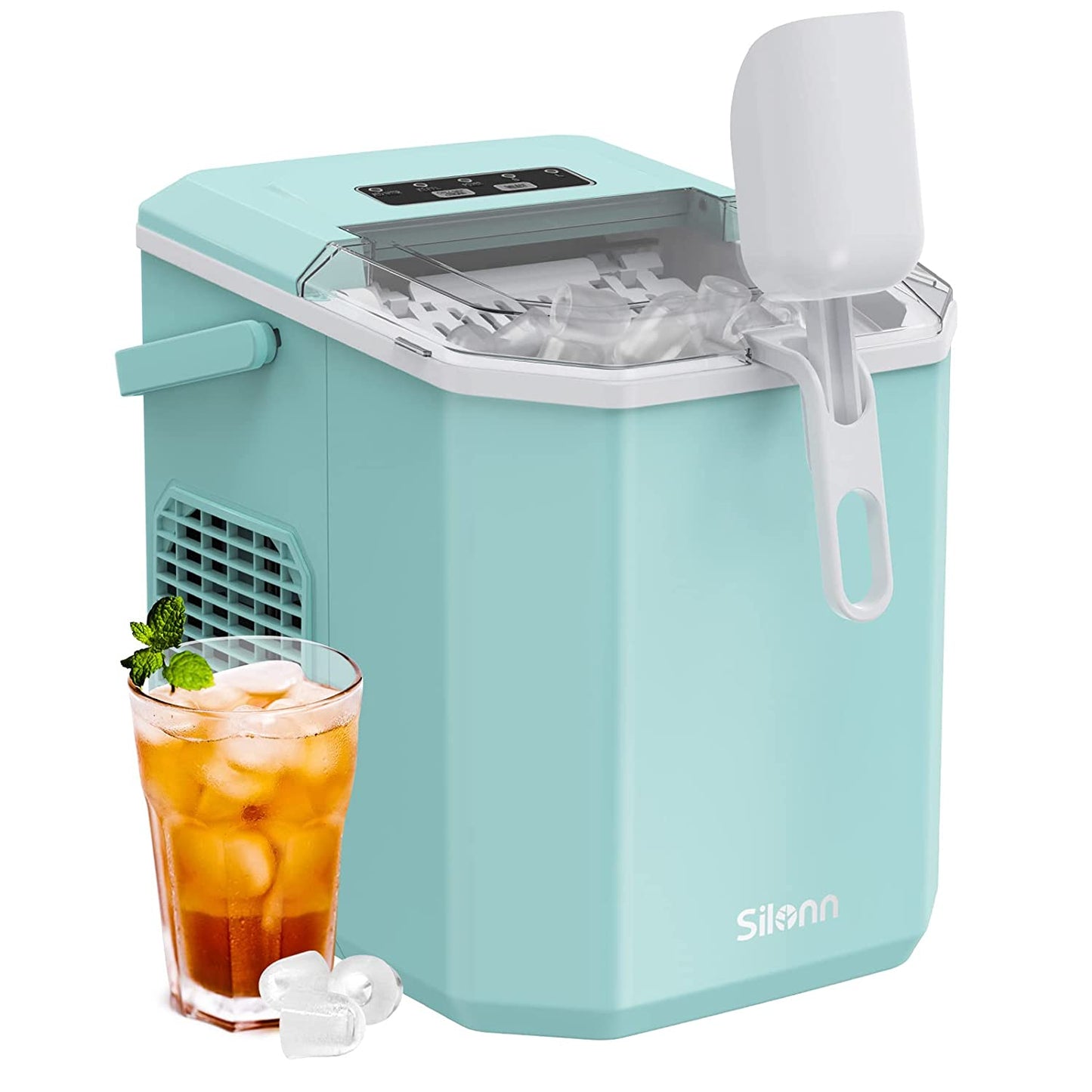 Countertop Bullet Ice Maker with Handle (26 Lbs)