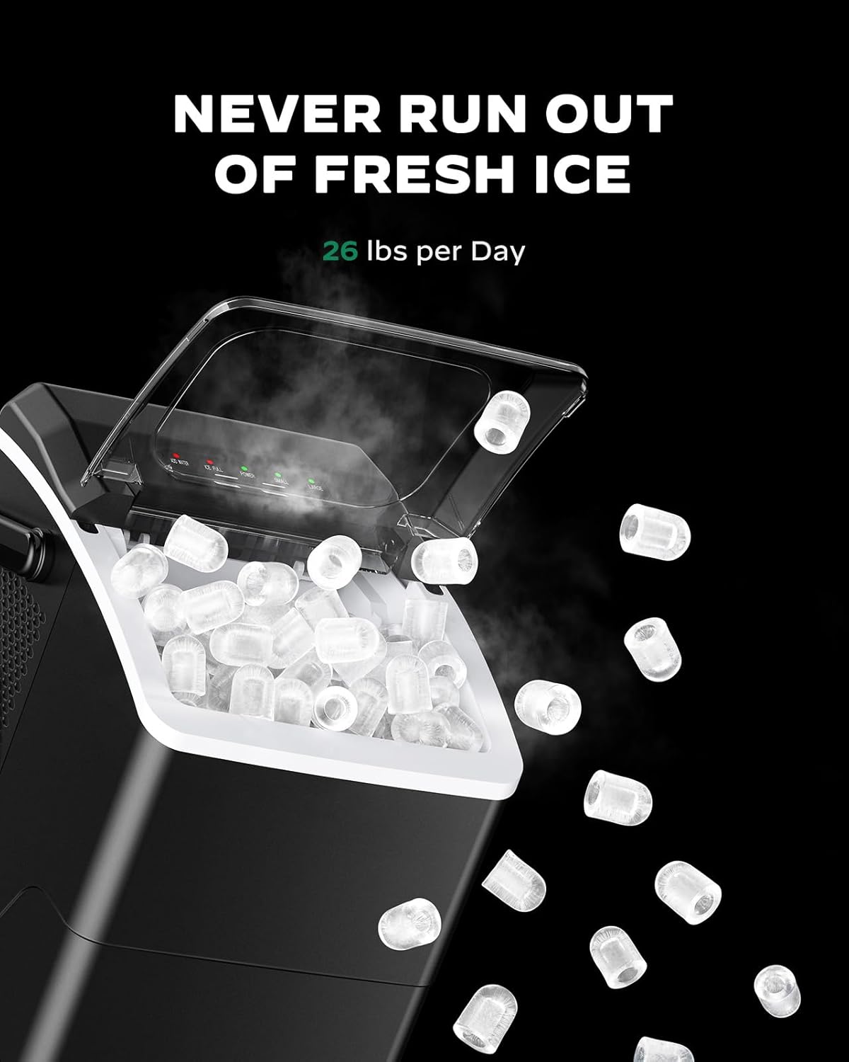 Countertop Bullet Ice Maker (26 Lbs)