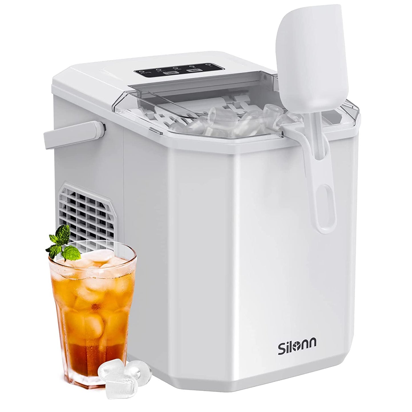 Countertop Bullet Ice Maker with Handle (26 Lbs)