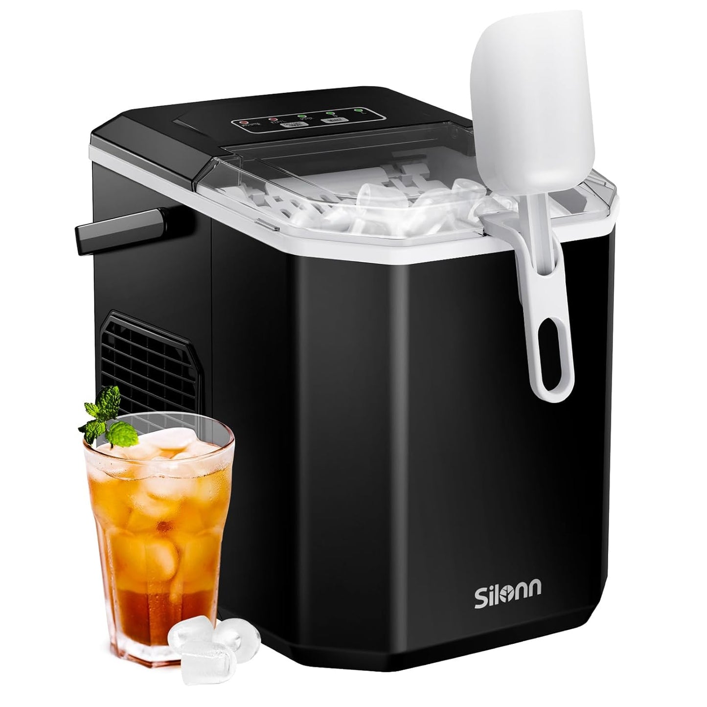 Countertop Bullet Ice Maker with Handle (26 Lbs)