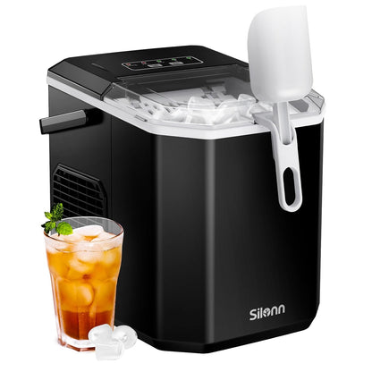 Countertop Bullet Ice Maker with Handle (26 Lbs)