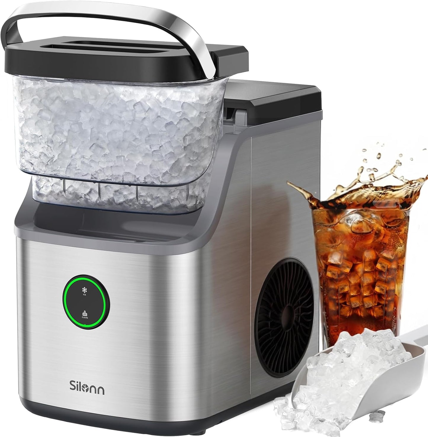Nugget Ice Maker 33 lbs Chewable Ice Machine