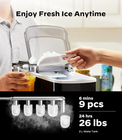 Smart Countertop Bullet Ice Maker (26 LBS)