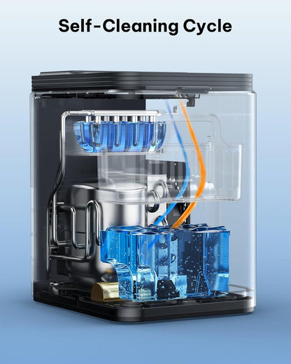 Silonn Ice Maker Countertop, 8 Ice Cubes in 6 Mins