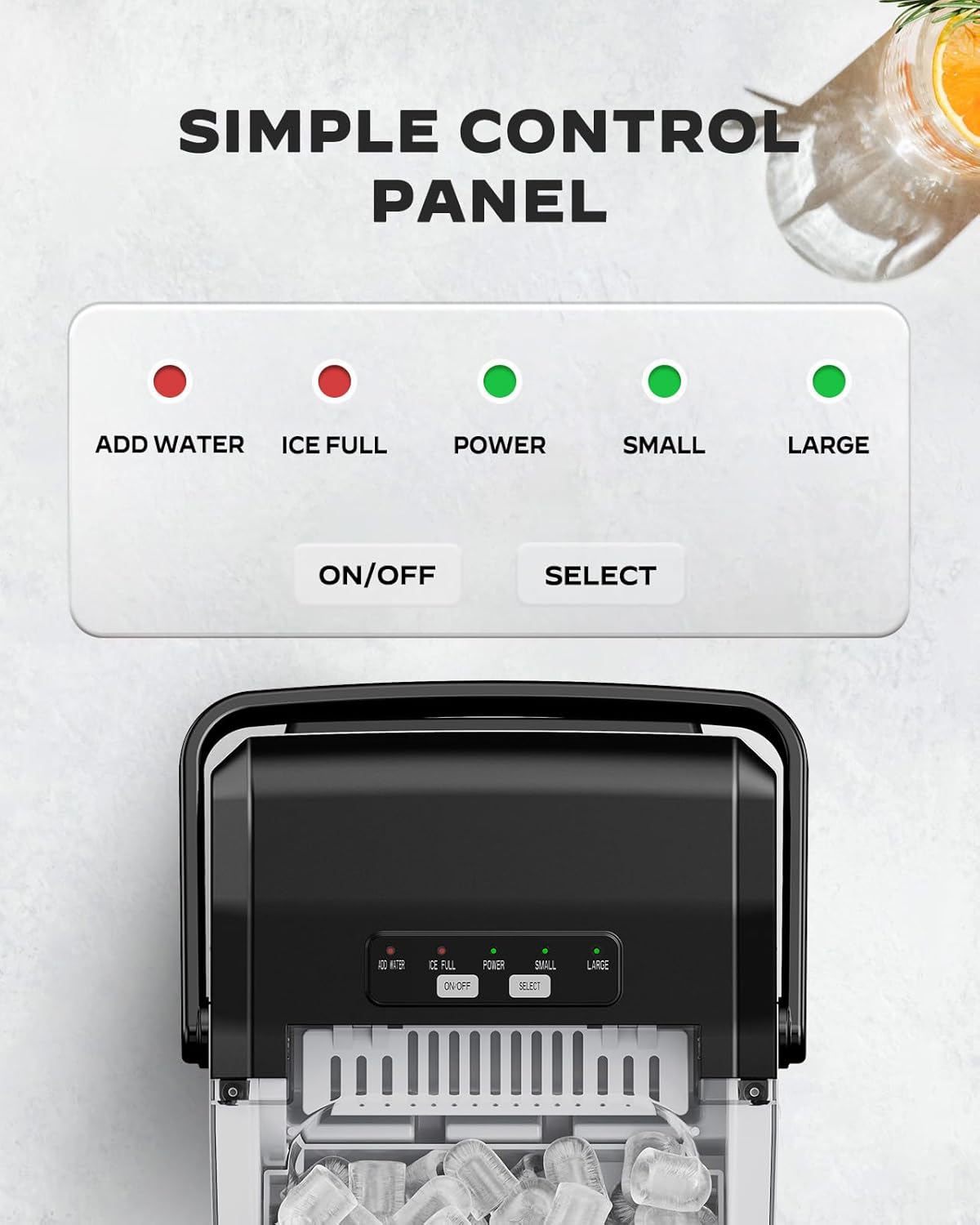 Countertop Bullet Ice Maker (26 Lbs)