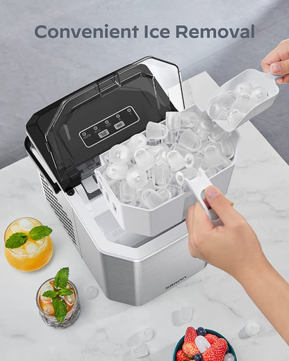 Countertop Bullet Ice Maker with Handle (26 Lbs)
