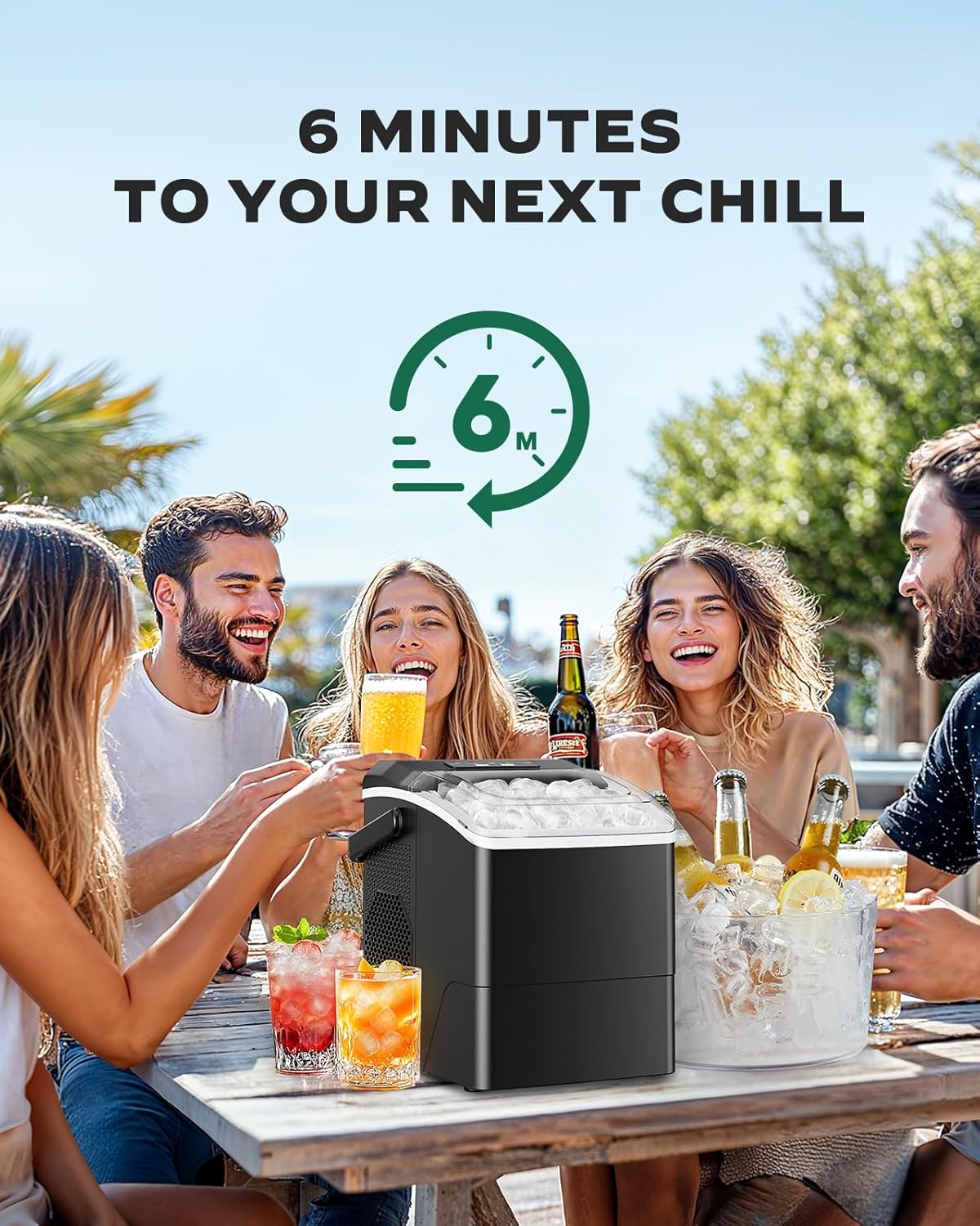 Countertop Bullet Ice Maker (26 Lbs)