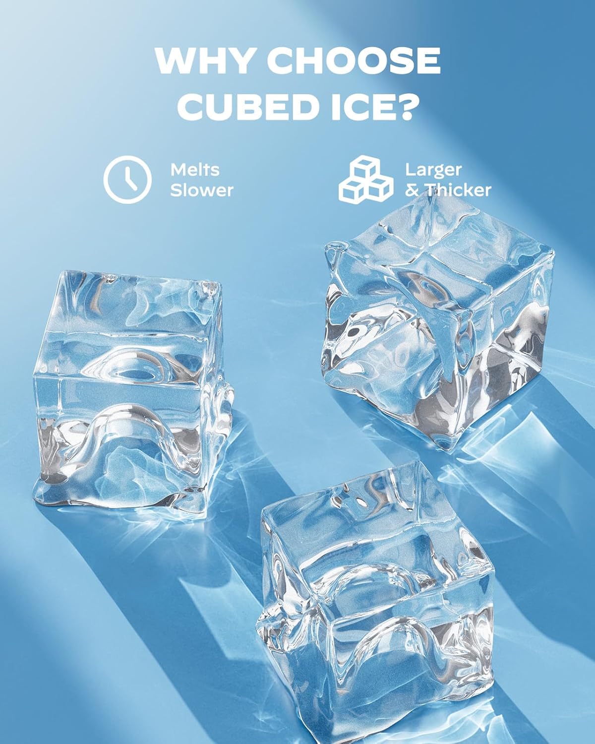 Countertop Cubed Ice Maker (44 Lbs)