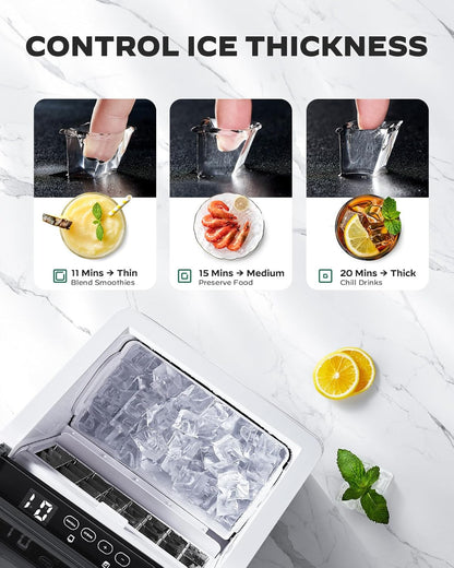 Countertop Cubed Ice Maker (44 Lbs)