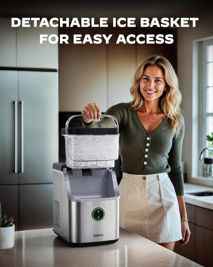 Nugget Ice Maker 33 lbs Chewable Ice Machine