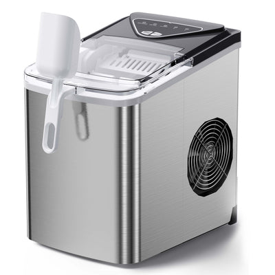 Countertop Bullet Ice Maker with Ice Basket Handle (26 Lbs)