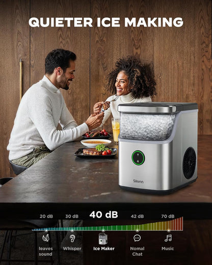 Nugget Ice Maker 33 lbs Chewable Ice Machine