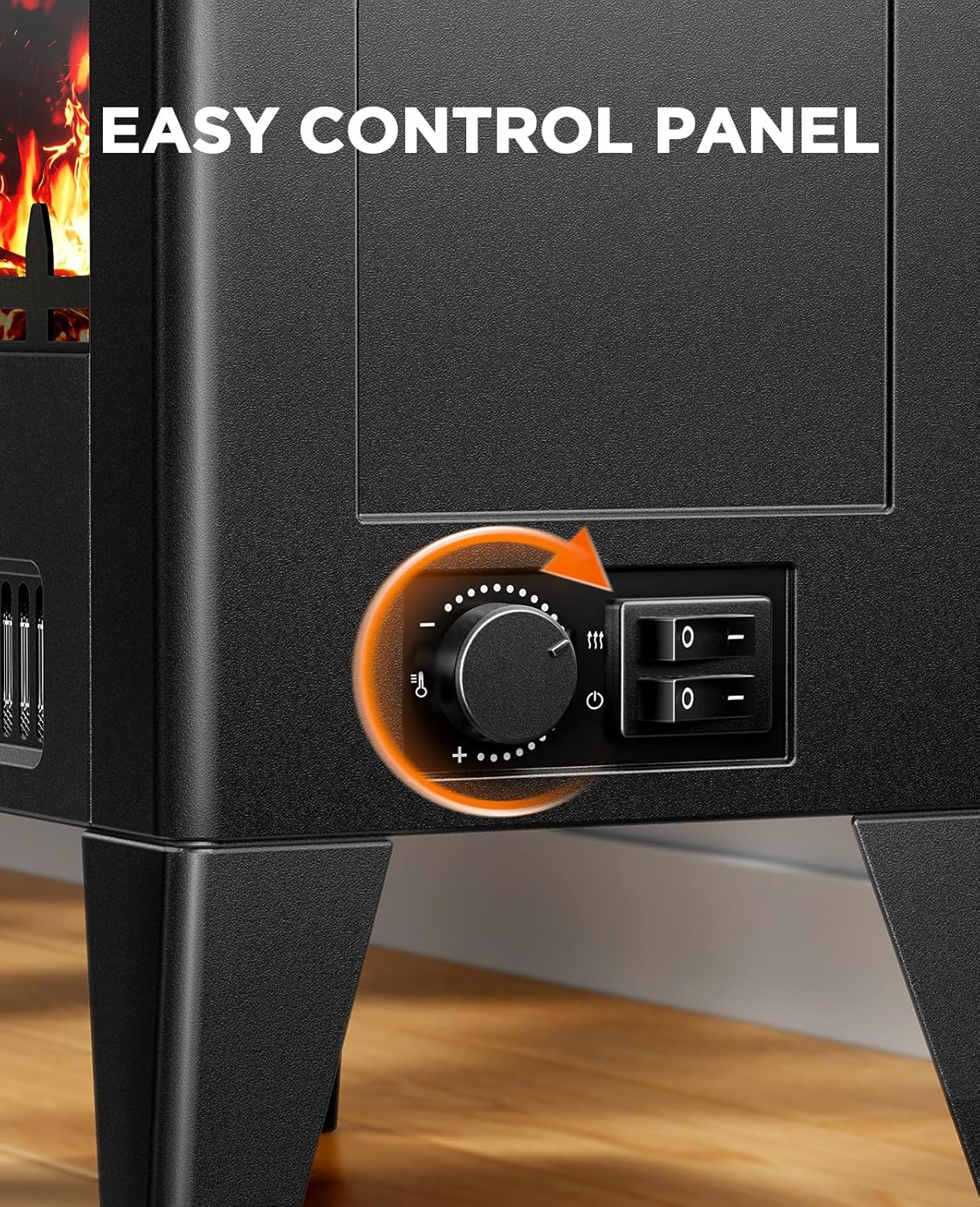 Silonn 18-Inch Electric Fireplace Heater with App &