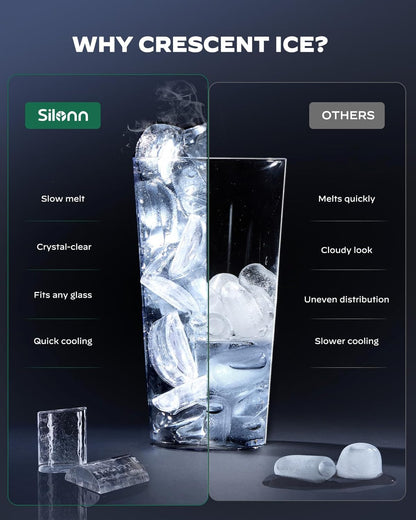 Silonn Crescent Ice Maker Countertop