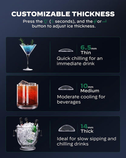 Silonn Crescent Ice Maker Countertop