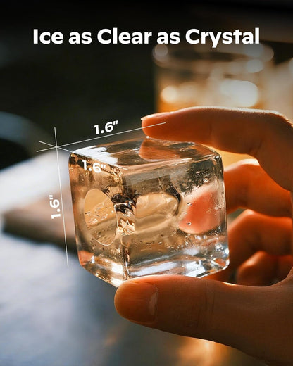 Silonn Clear Ice Cube Maker Countertop