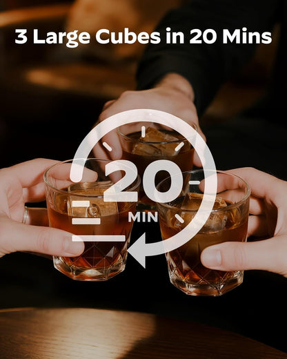 Silonn Clear Ice Cube Maker Countertop