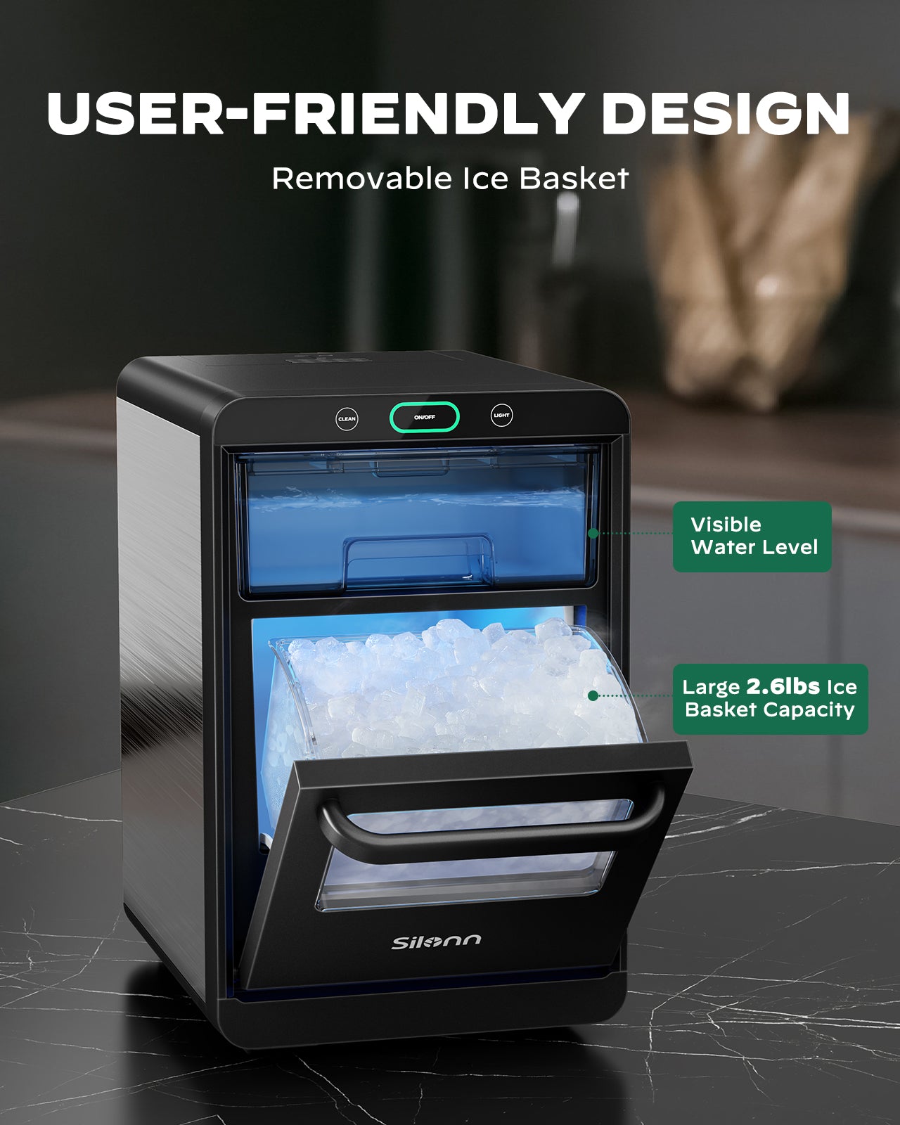 Countertop Nugget Ice Maker (44 Lbs)