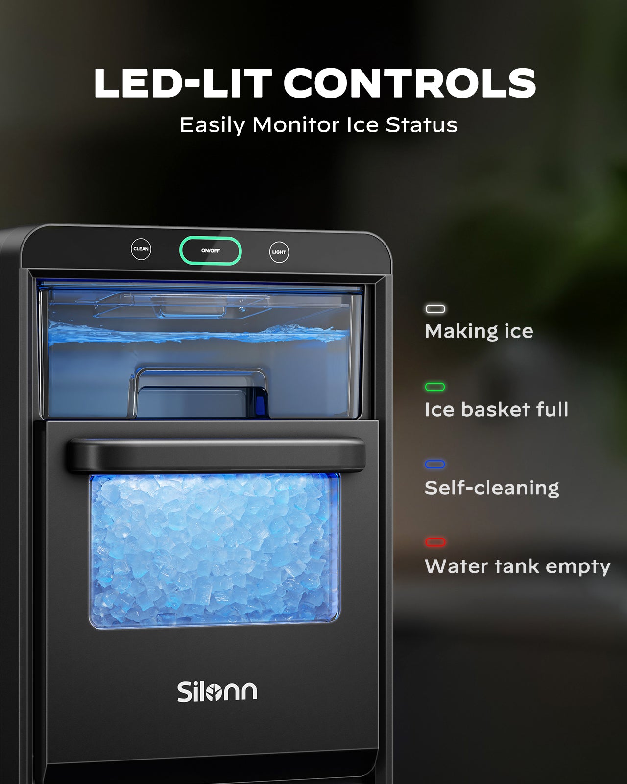 Countertop Nugget Ice Maker (44 Lbs)