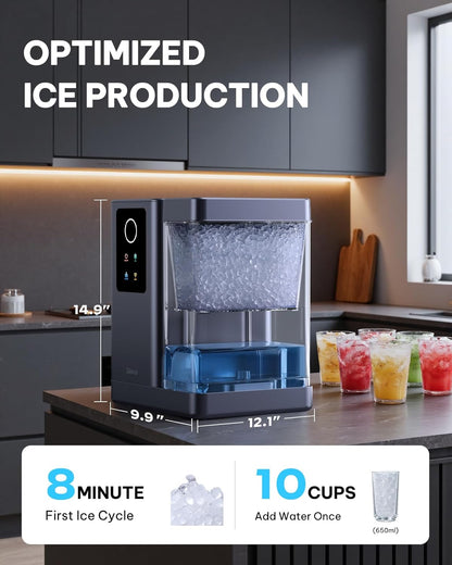 Silonn Nugget Ice Maker Countertop with APP & Voice Control