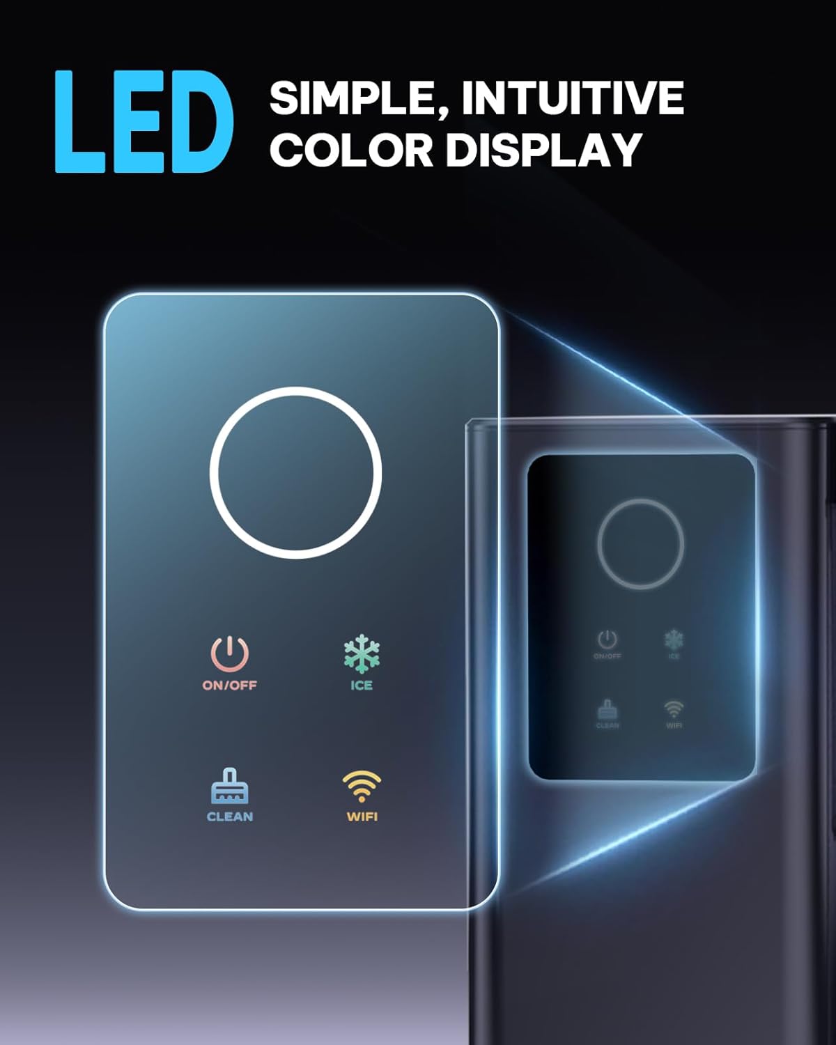 Silonn Nugget Ice Maker Countertop with APP & Voice Control