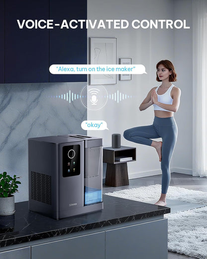 Silonn Nugget Ice Maker Countertop with APP & Voice Control