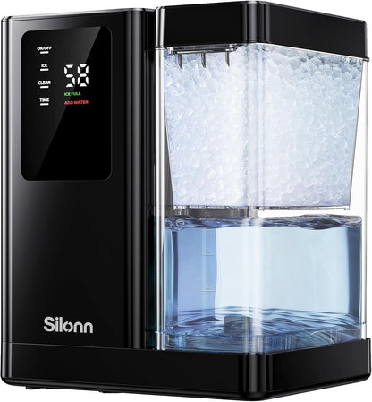 Silonn Nugget Ice Maker Countertop with 3L Detachable Water Tank
