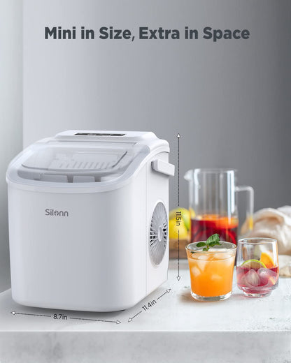 Countertop Bullet Ice Maker with Handle (26 Lbs)