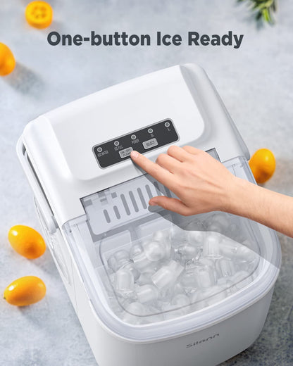 Countertop Bullet Ice Maker with Handle (26 Lbs)