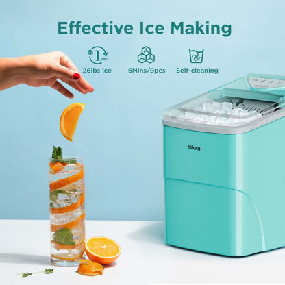 Countertop Bullet Ice Maker (26 Lbs) - Green
