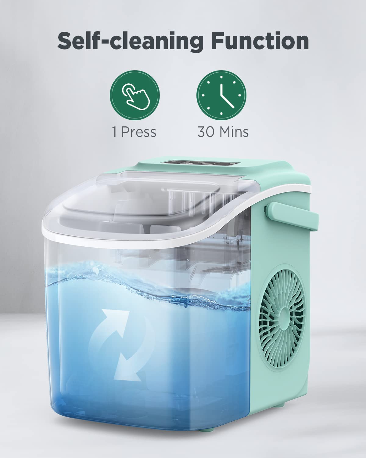 Countertop Bullet Ice Maker with Handle (26 Lbs)