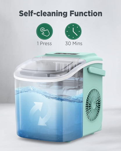 Countertop Bullet Ice Maker with Handle (26 Lbs)