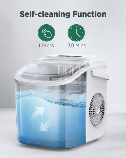 Countertop Bullet Ice Maker with Handle (26 Lbs)