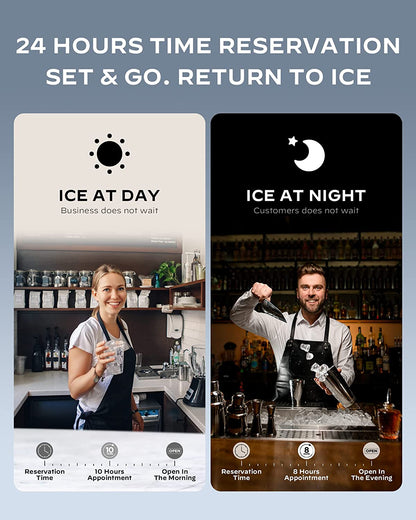 Commercial Cube Ice Maker with LCD Screen (150 Lbs)