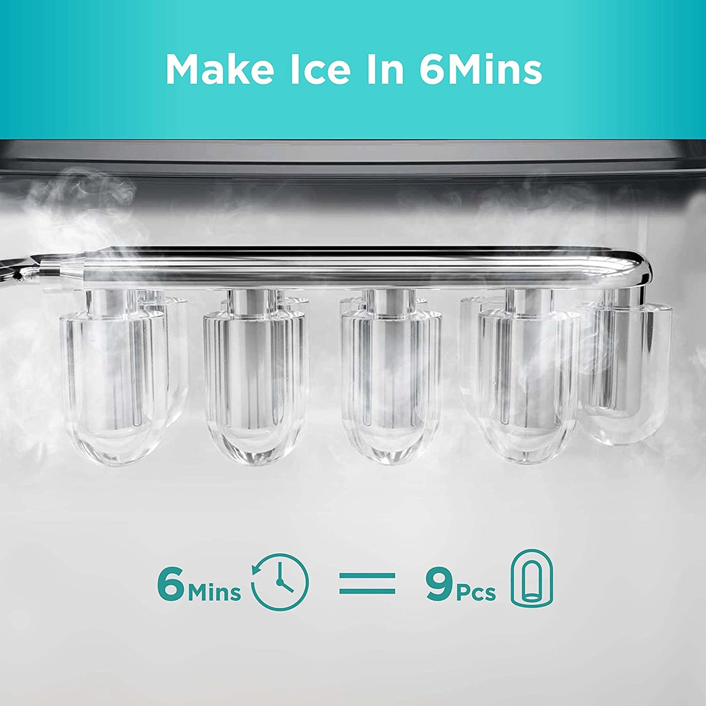 Countertop Bullet Ice Maker (26 Lbs) - Green