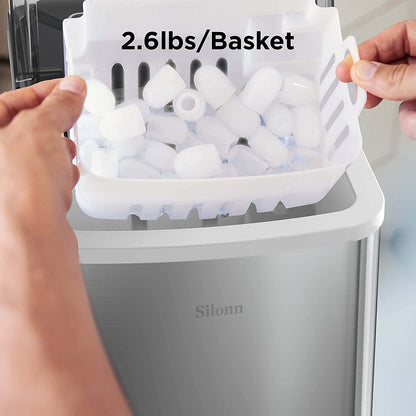 Countertop Bullet Ice Maker (26 Lbs) - Stainless Steel